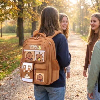 sac a dos college fille capybara spacieux