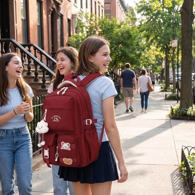 sac a dos fille adolescente leger