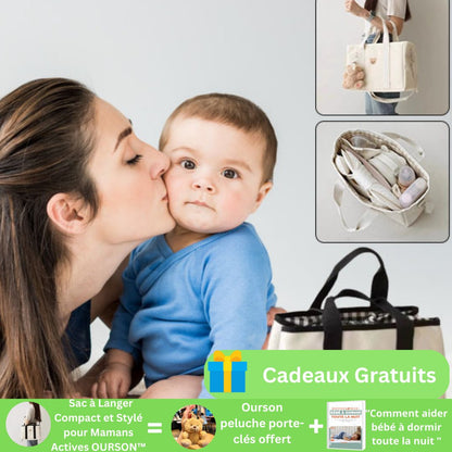 Sac à Langer Compact et Stylé pour Mamans Actives OURSON™ - bebemam.com