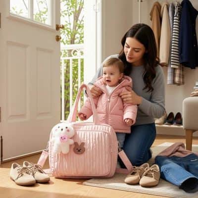 sac a langer compact illustre portable