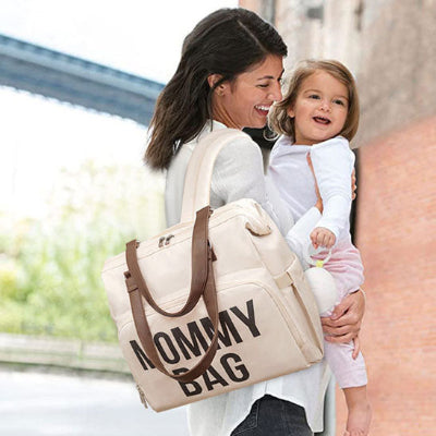 sac a langer fourre tout beige