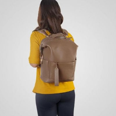 sac a langer multifonctionnel marron