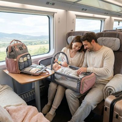 sac a langer pratique pour voyage en train