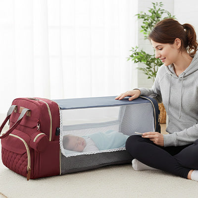 sac a langer rouge bordeaux