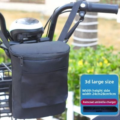 sacoche pour guidon velo selona noir uni