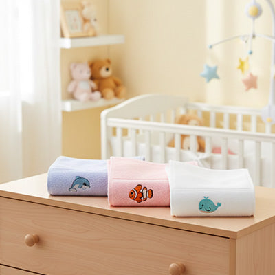 serviette de bain bebe plusieurs modeles
