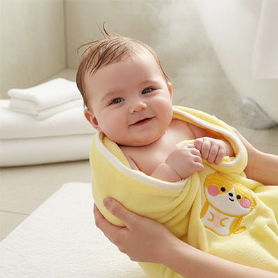 serviette de bain bebe stimule l eveil visuel