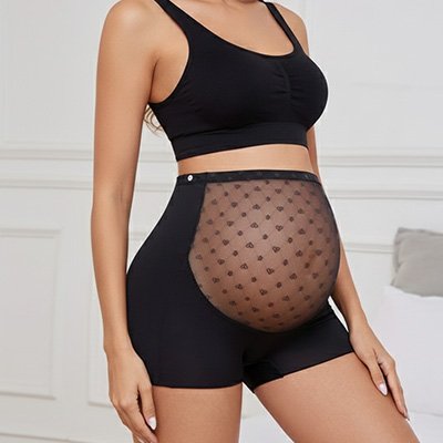 short grossesse​ tissu elastique haute tenue