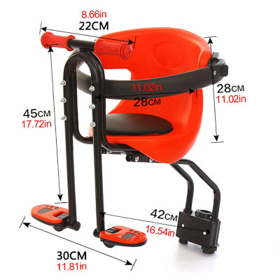 siege enfant velo rouge