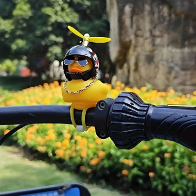 sonnette velo canard decoratif en caoutchouc