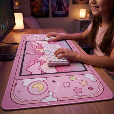 sous main bureau enfant colore