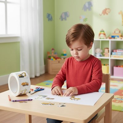 stickers autocollant activite calme et educative