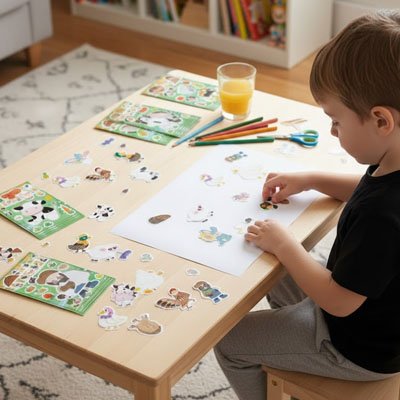 stickers autocollant activite creative et educative