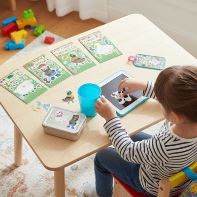 stickers autocollant compatible avec tablette et papier