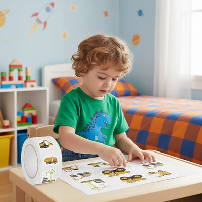 stickers autocollant manipulation facilitee jeunes enfants