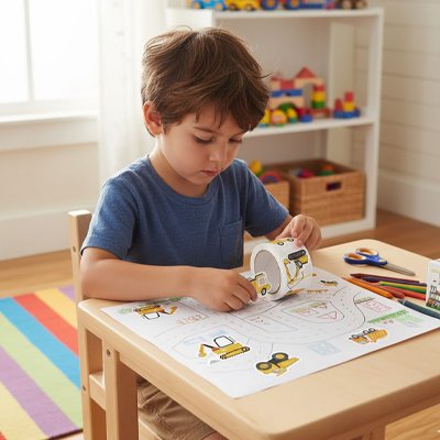 stickers autocollant support papier activite compatible