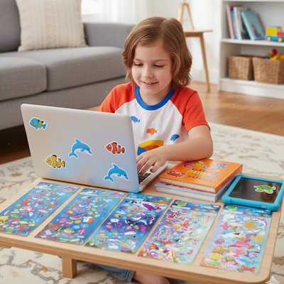 stickers autocollant theme aquatique