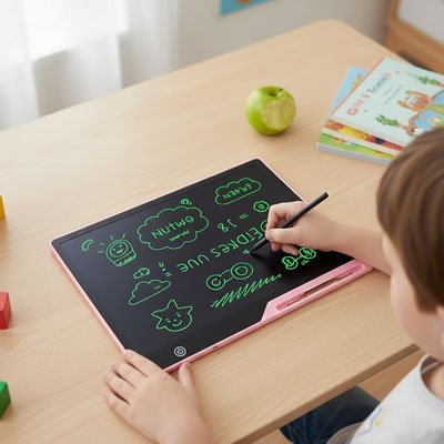 tablette dessin enfant trace lumineux