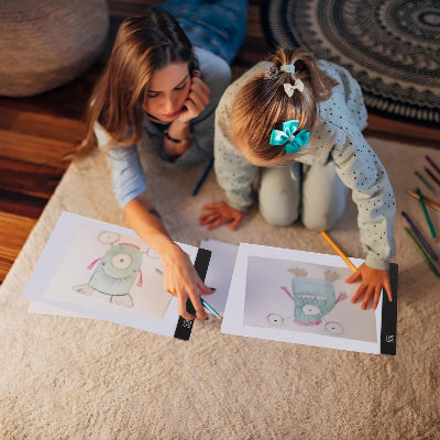 tablette lumineuse de dessin familial