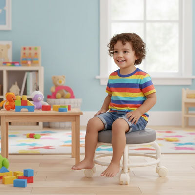 tabouret enfant gris fonce