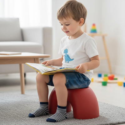 tabouret enfant rouge