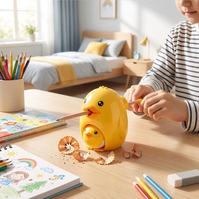 taille crayon poussin jaune
