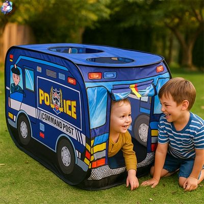 tente enfant police entre frere