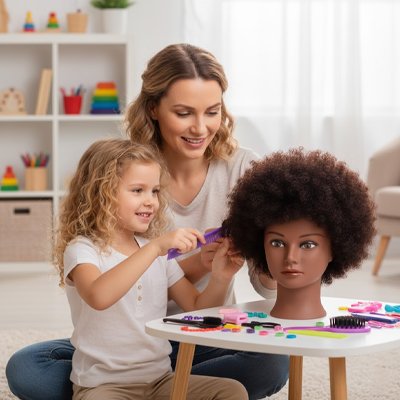 tete a coiffer accessoires de coiffure inclus