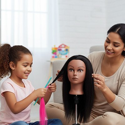 tete a coiffer longueur genereuse