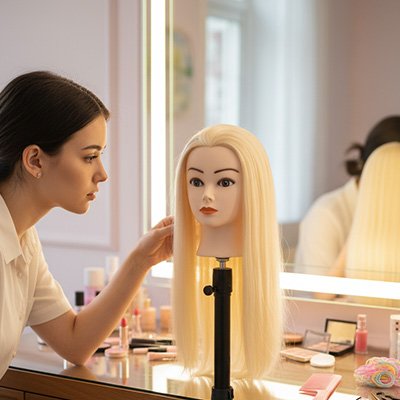 tete a coiffer texture lisse et demelable