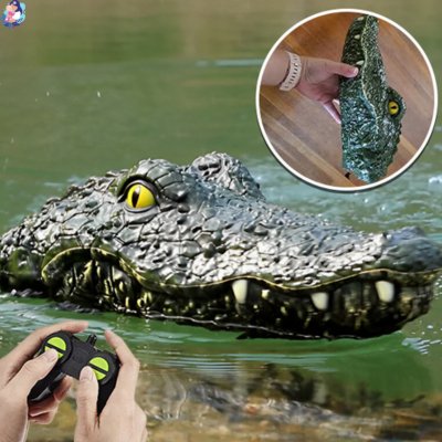 tete telecommandee crocodile realiste
