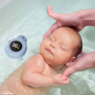 thermometre bain bebe bleu