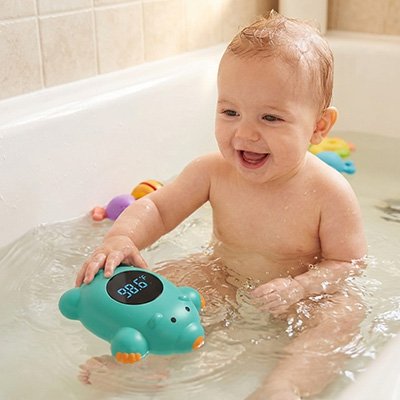 thermometre bain bebe design ludique en forme d animal 