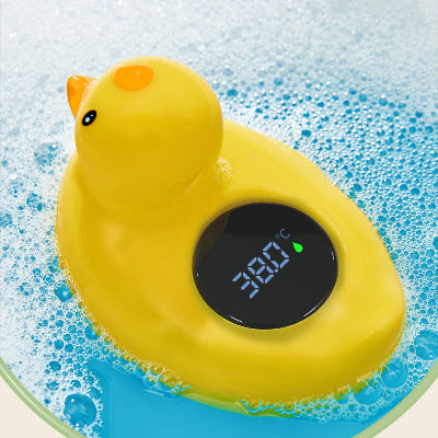 thermometre bain bebe jaune