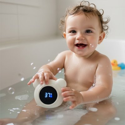 thermometre de bain design ludique en forme d ours