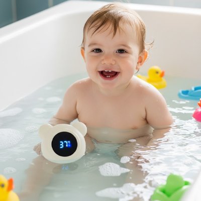 thermometre de bain visibilite claire