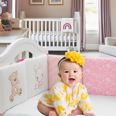 tour de lit bebe ourson matiere douce