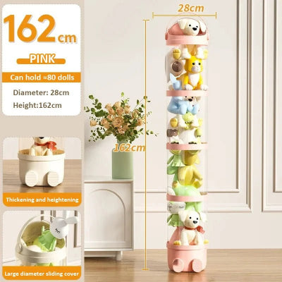 tour de rangement rose