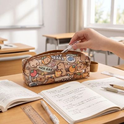 trousse a crayons capybara