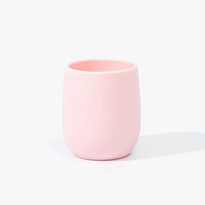 verre bebe en silicone anti renversement rose
