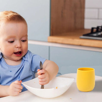 verre bebe en silicone anti renversement securise