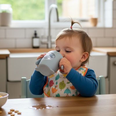 verre bebe utilisation facilite