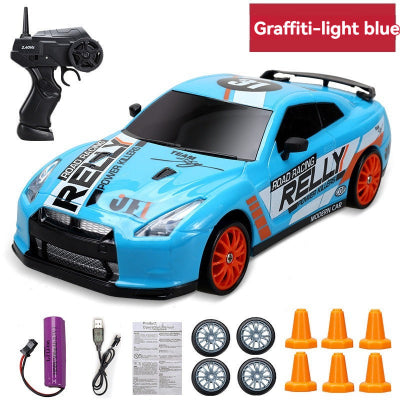 voiture telecommandee enfant racing car bleu