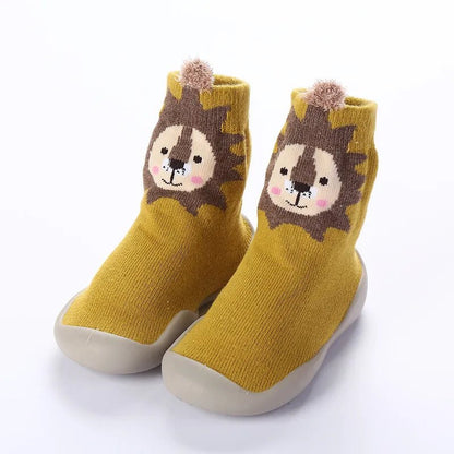 Chaussure chaussettes de sol pour bebes prewalker jaune