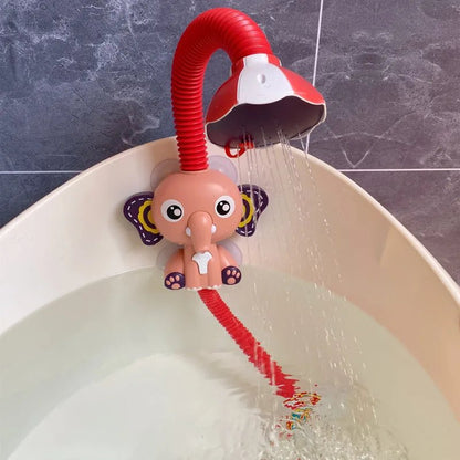 Jouet de bain bebe elephant toys water  rouge